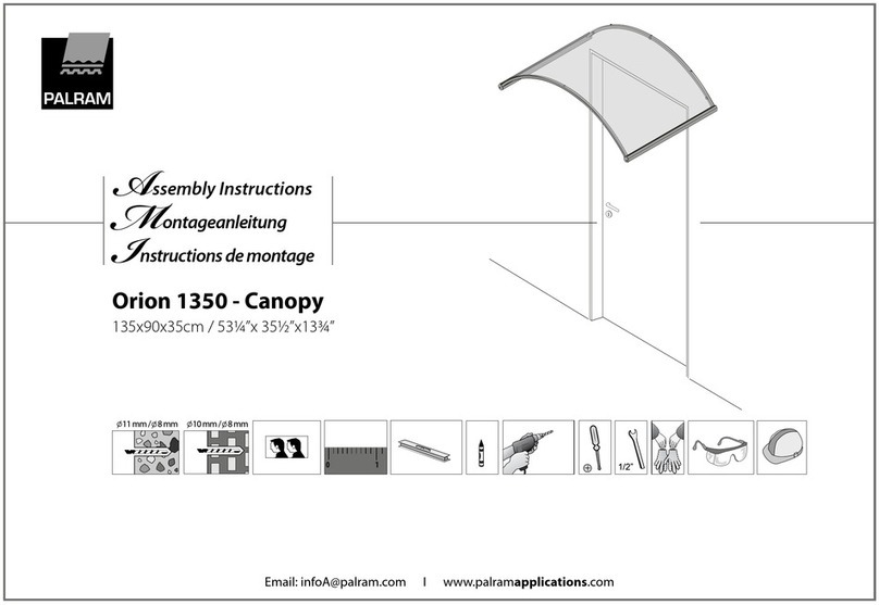Palram Orion 1350 Assembly instructions