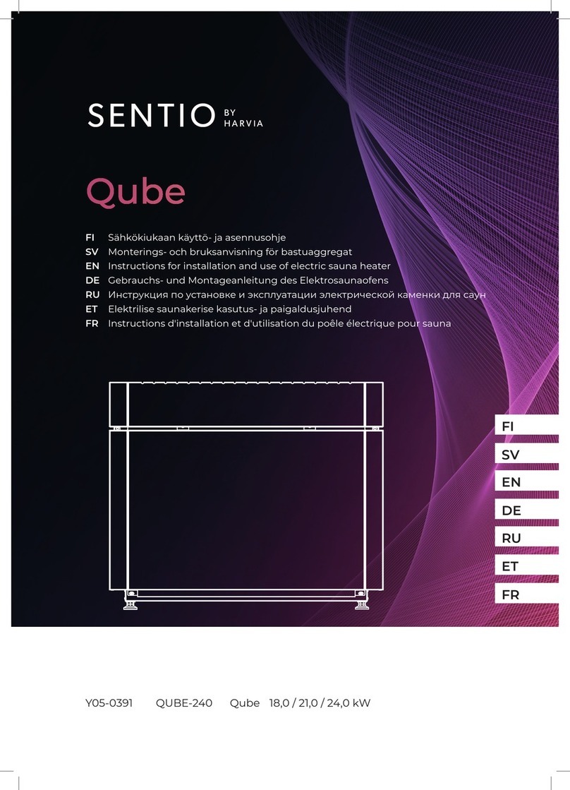Harvia Sentio QUBE-240 Instructions for installation and use