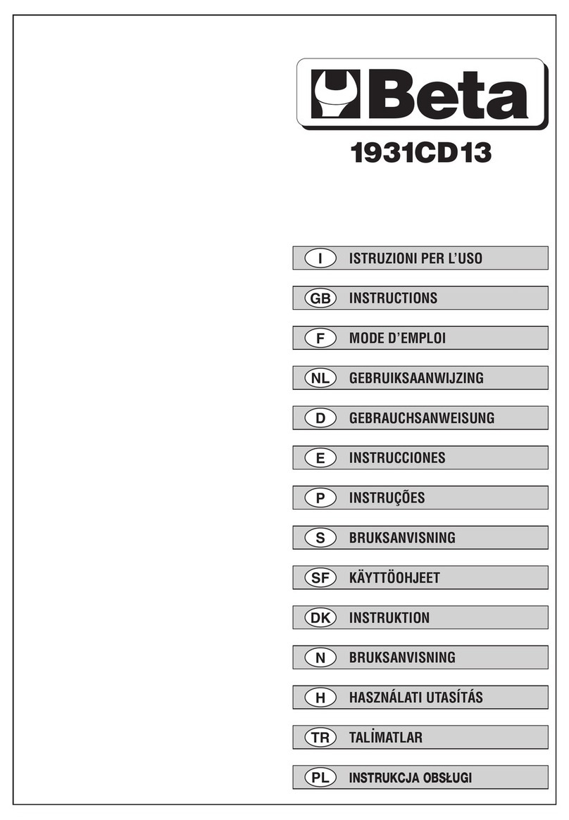 Beta 1931CD13 instructions