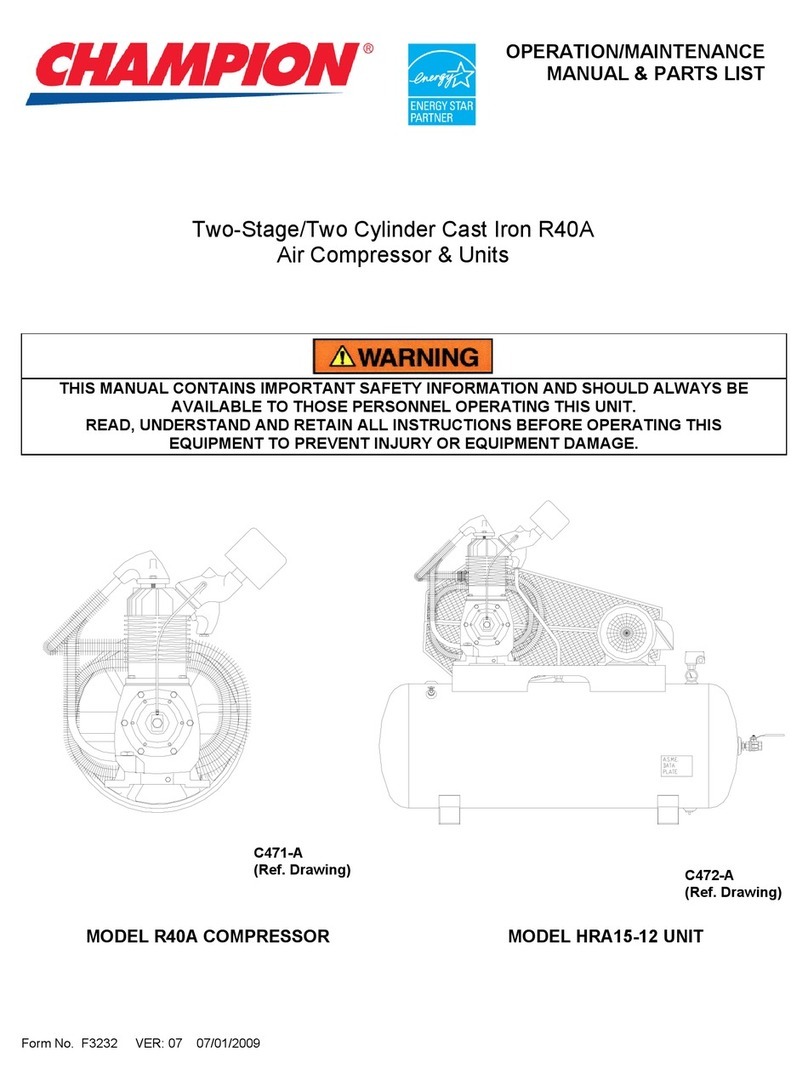Champion R40A User manual