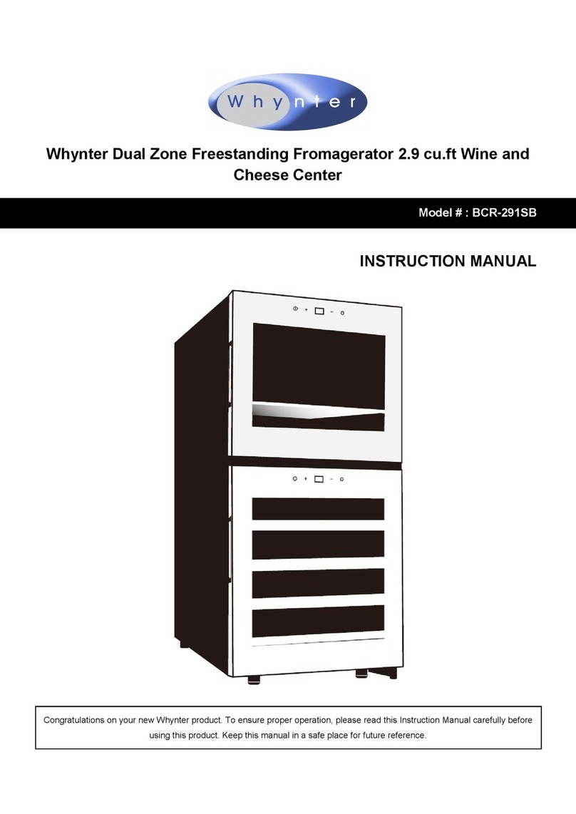 Whynter BCR-291SB User manual