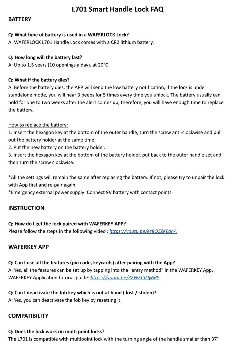 Waferlock L701 Faq