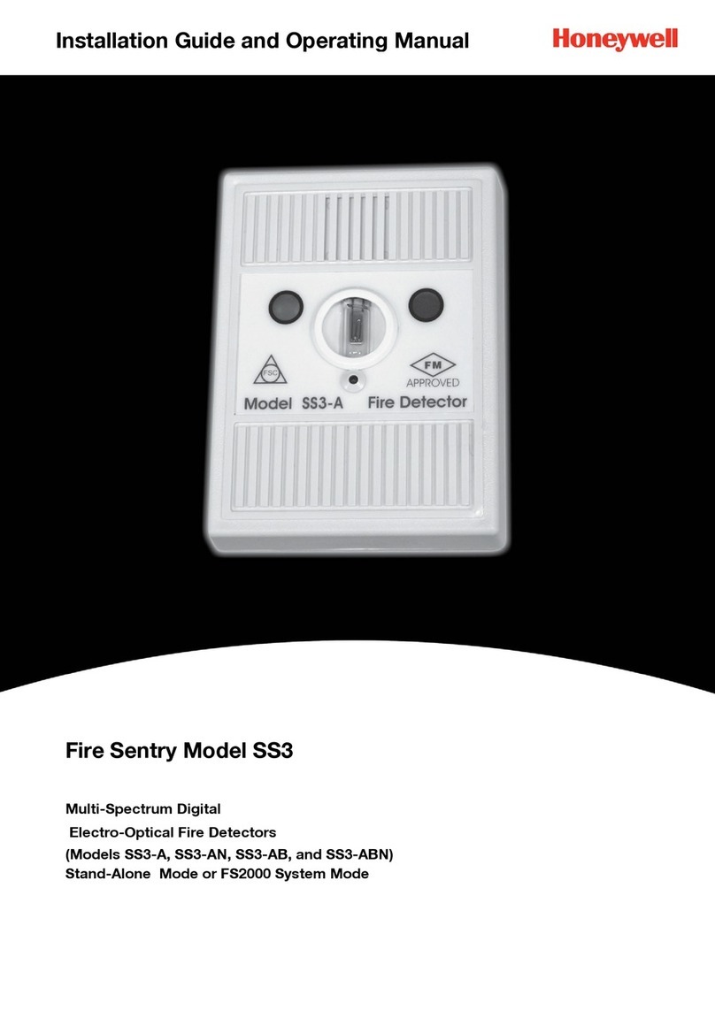 Honeywell Fire Sentry SS3 Installation and operating manual