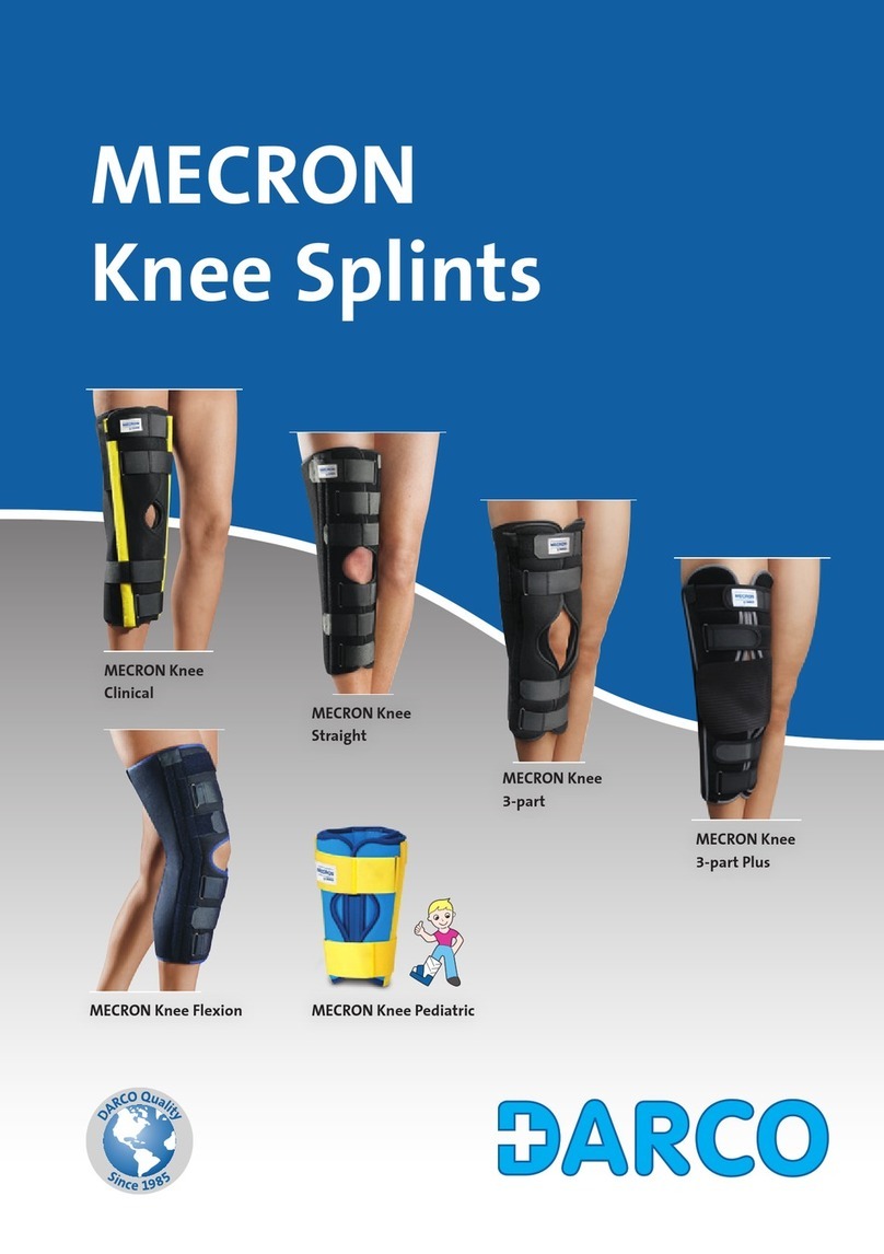Darco MECRON Knee Splints manual