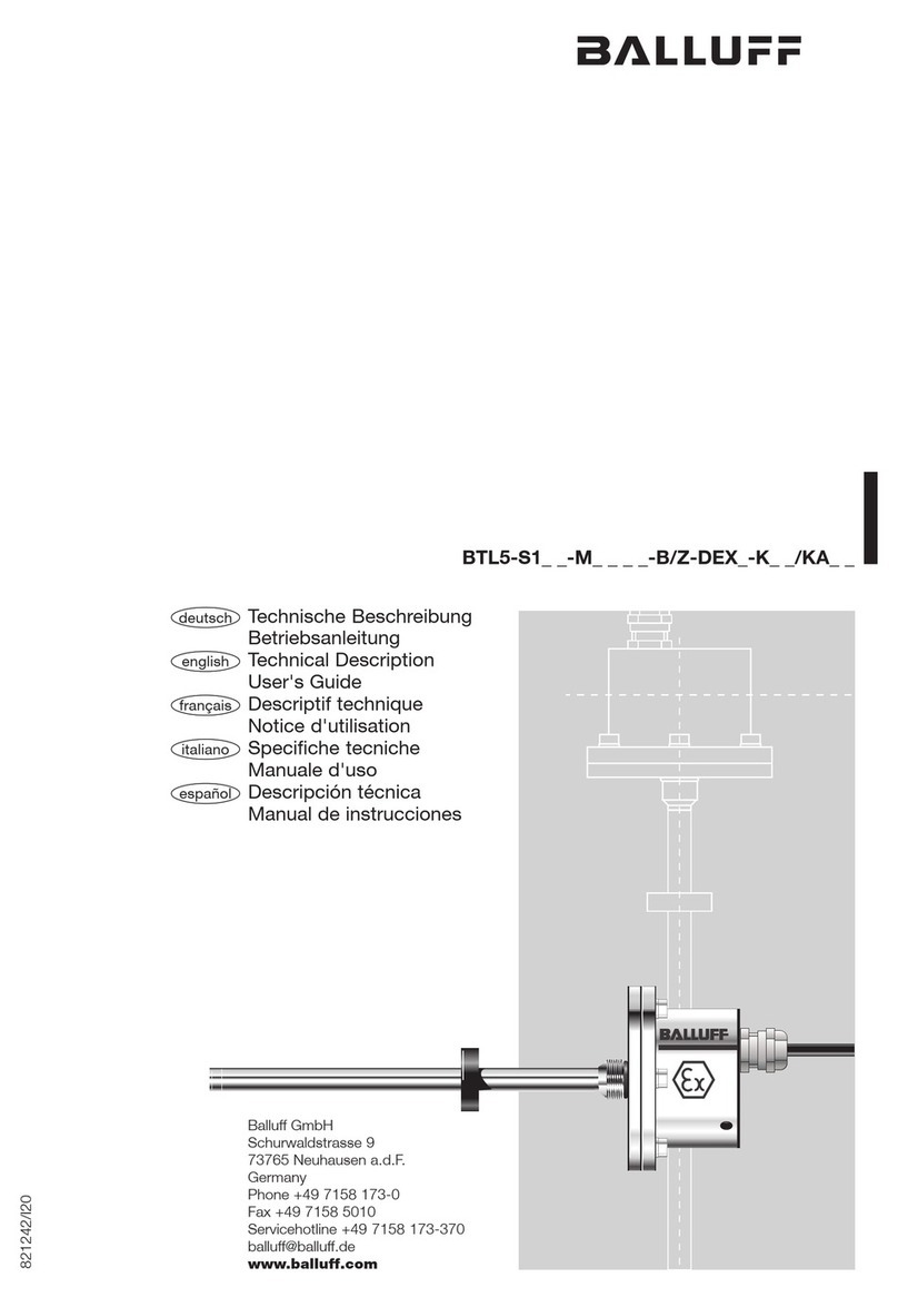 Balluff BTL5-S1 M B-DEXA/B K Series User manual