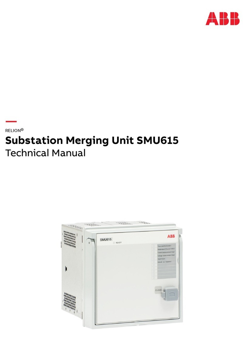 ABB Relion SMU615 User manual