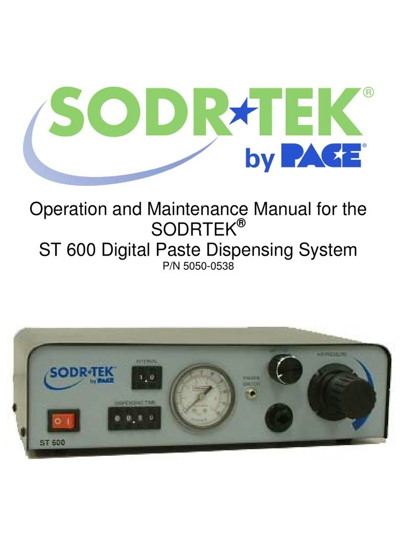 Pace SODRTEK ST 600 Operation and maintenance manual Pace SODRTEK ST 600 Operation and maintenance manual