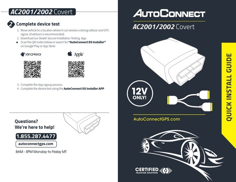 AutoConnect Covert AC2001 Quick install guide