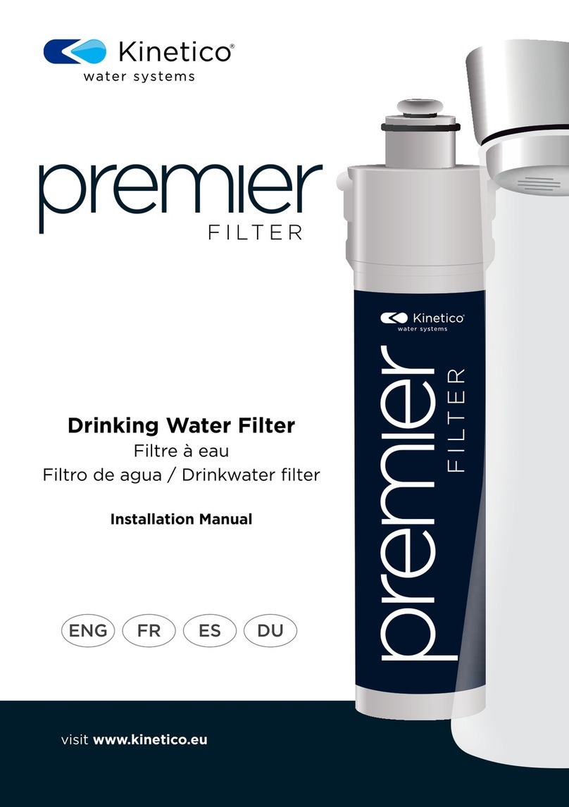 Kinetico premier FILTER Series installation manual Kinetico premier FILTER Series installation manual