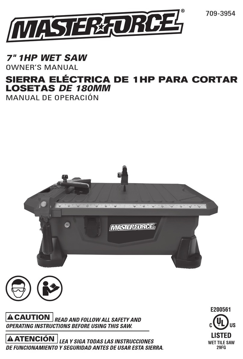 MasterForce 709-3954 User manual