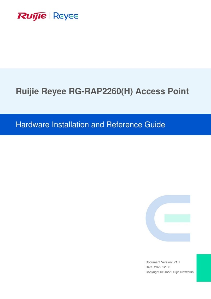 Ruijie Reyee RG-RAP2260 Hardware installation and reference guide Ruijie Reyee RG-RAP2260 Hardware installation and reference guide