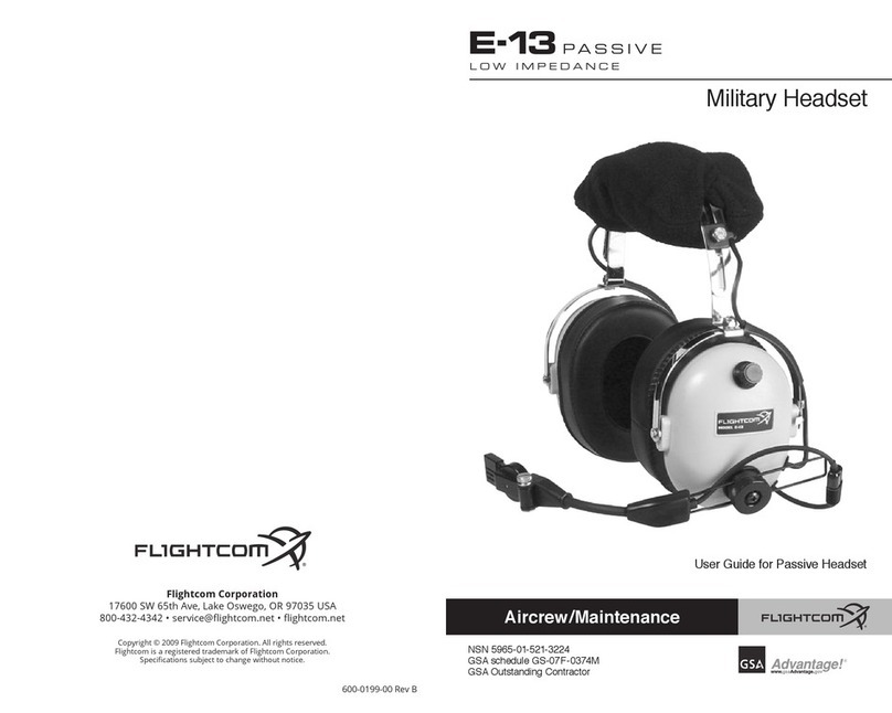 Flightcom E-13 User manual Flightcom E-13 User manual