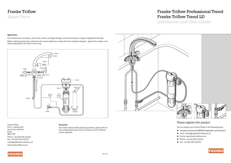Franke Triflow Professional Trend User manual