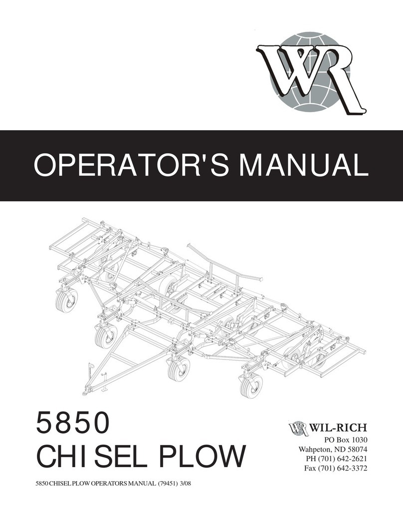 WIL-RICH 5850 Operator's manual