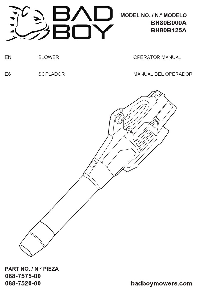 Bad Boy BH80B000A Operator's manual
