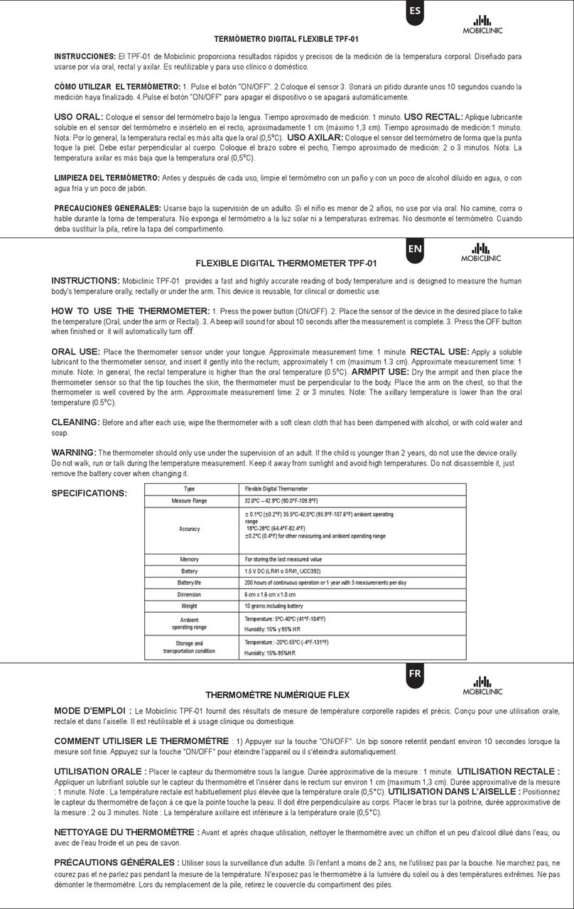 Mobiclinic TPF-01 instructions
