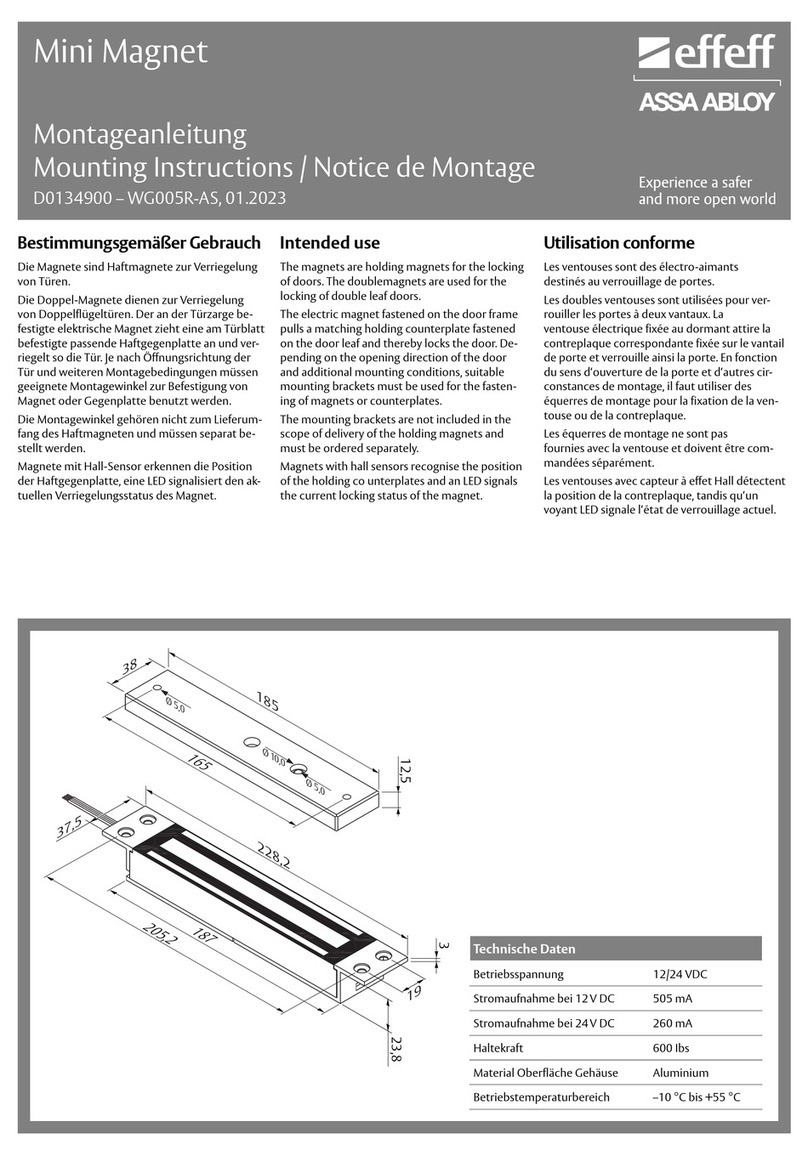 Assa Abloy effeff Mini Magnet User manual