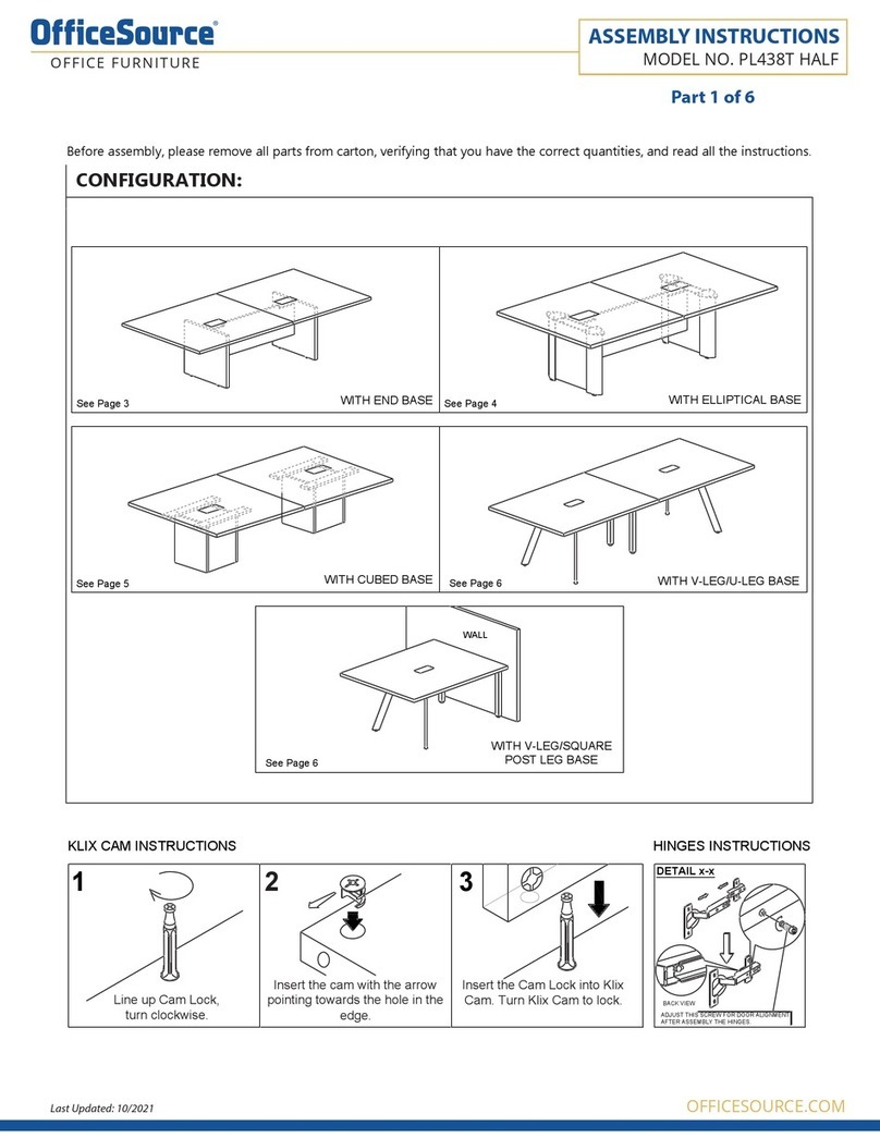 OfficeSource PL438T HALF Assembly instructions