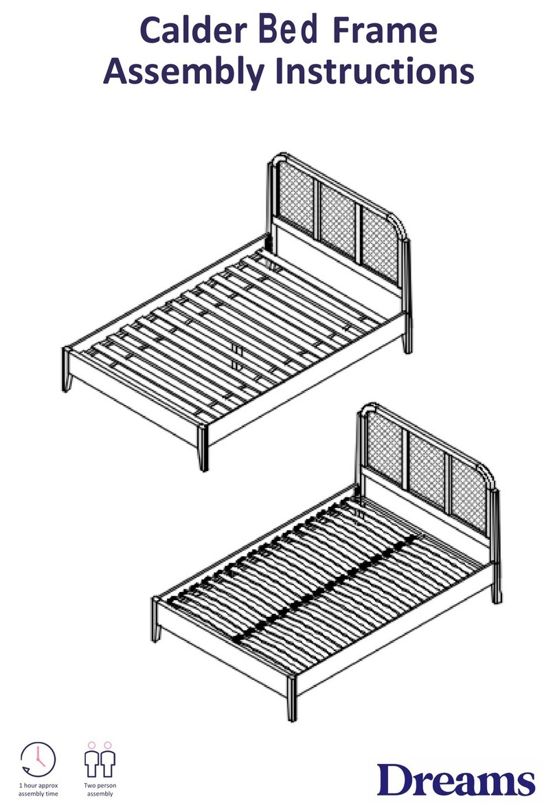 DREAMS Calder Bed Frame User manual DREAMS Calder Bed Frame User manual
