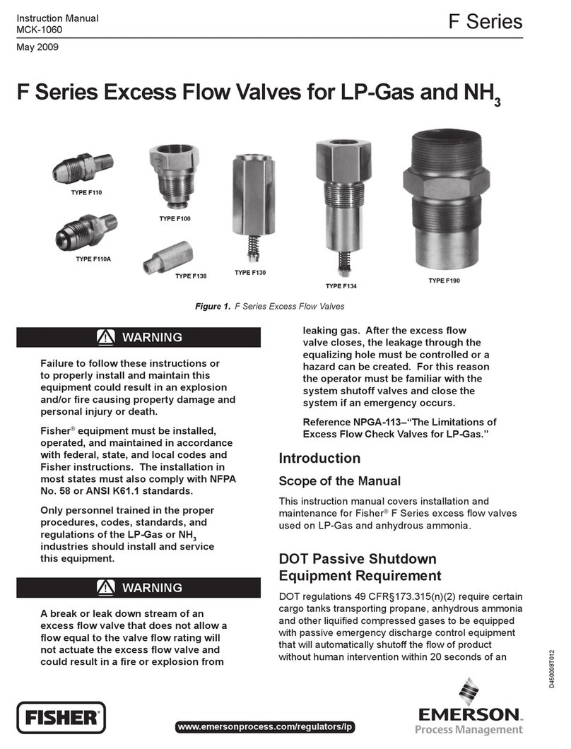 Emerson Fisher F Series User manual