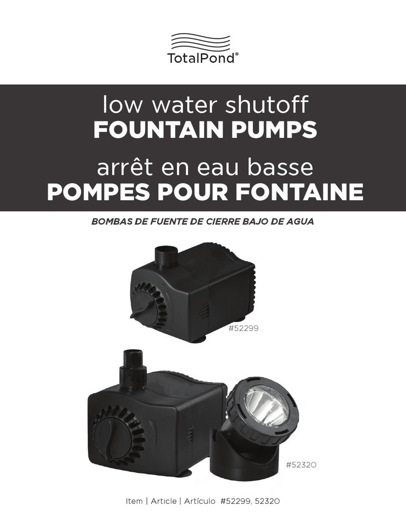TotalPond 52299 instruction manual TotalPond 52299 instruction manual