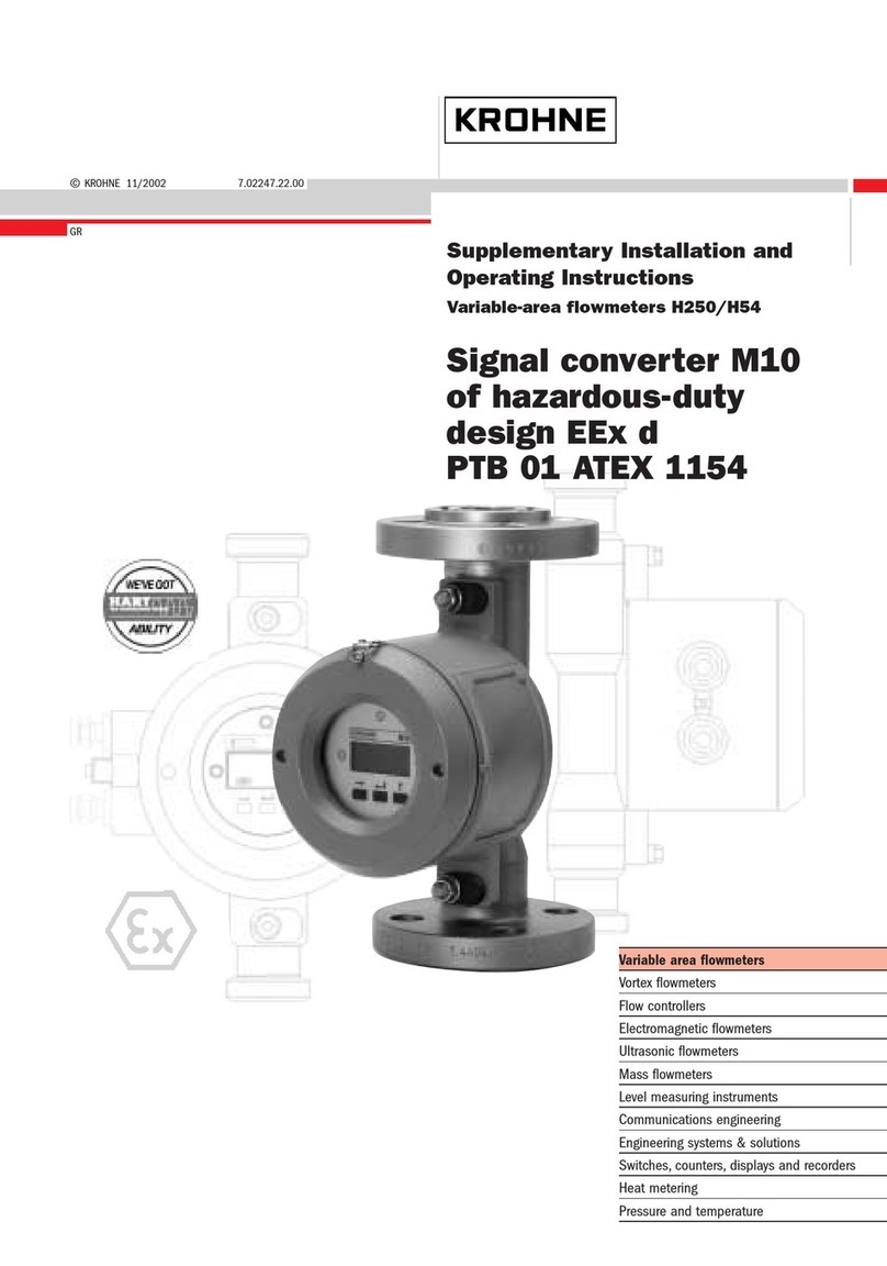 KROHNE M10 User manual