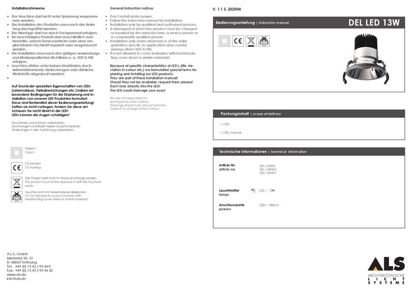 ALS DEL-13SW3 instruction manual