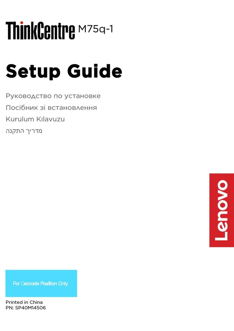 Lenovo ThinkCentre M75q-1 User manual