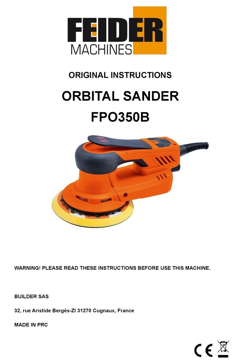 Feider Machines FPO350B User manual