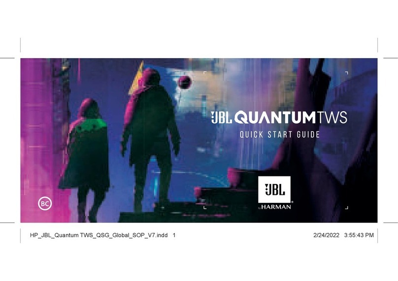 Harman JBL QUANTUM TWS quick start guide