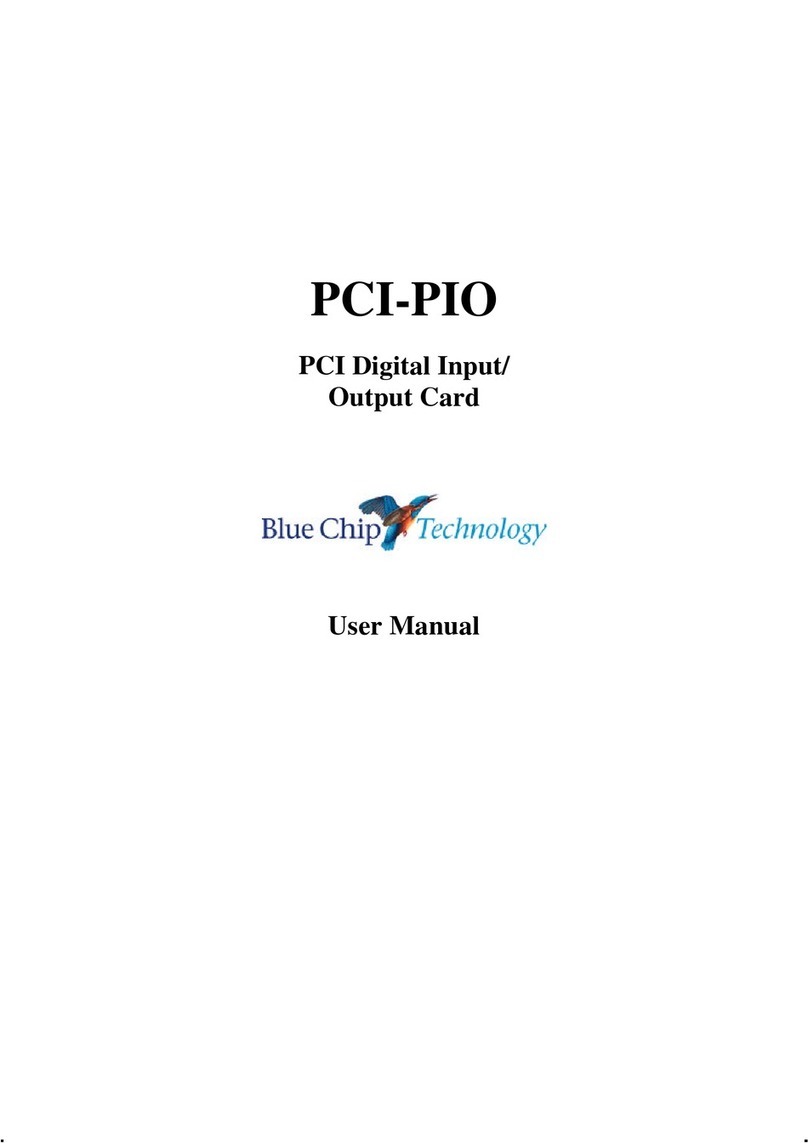 BlueChip PCI-PIO User manual