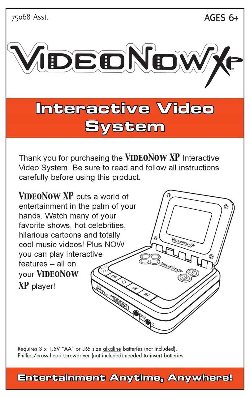 Hasbro Tiger Electronics VideoNow XP manual