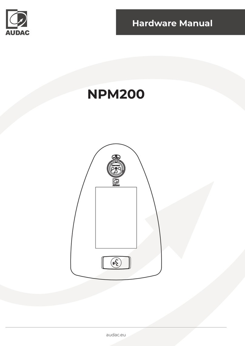 AUDAC NPM200 User manual AUDAC NPM200 User manual