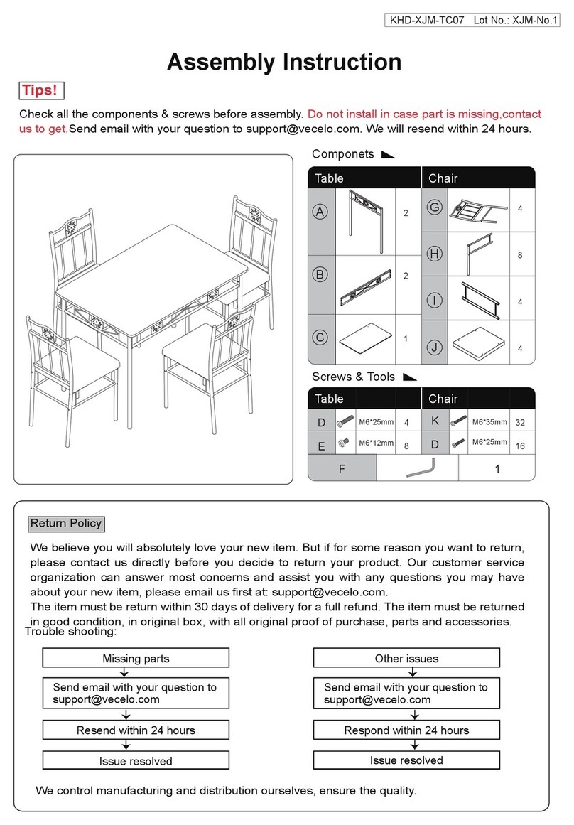 VECELO KHD-XJM-TC07 User manual VECELO KHD-XJM-TC07 User manual