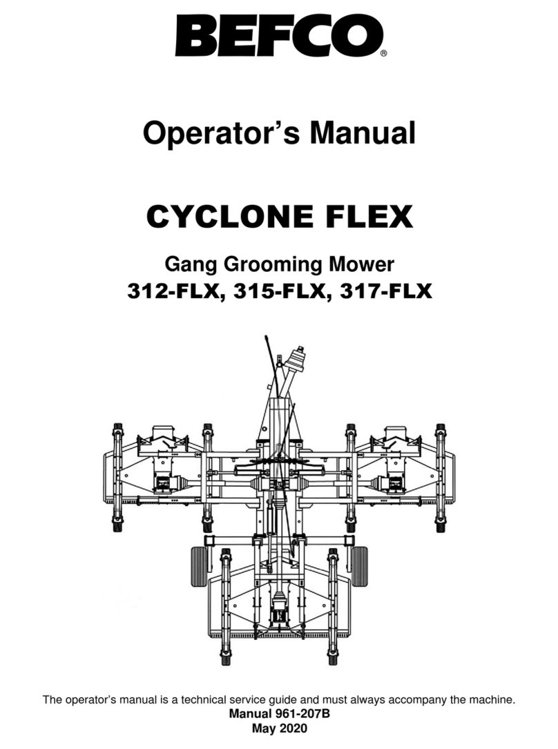 BEFCO CYCLONE FLEX 312-FLX Operator's manual