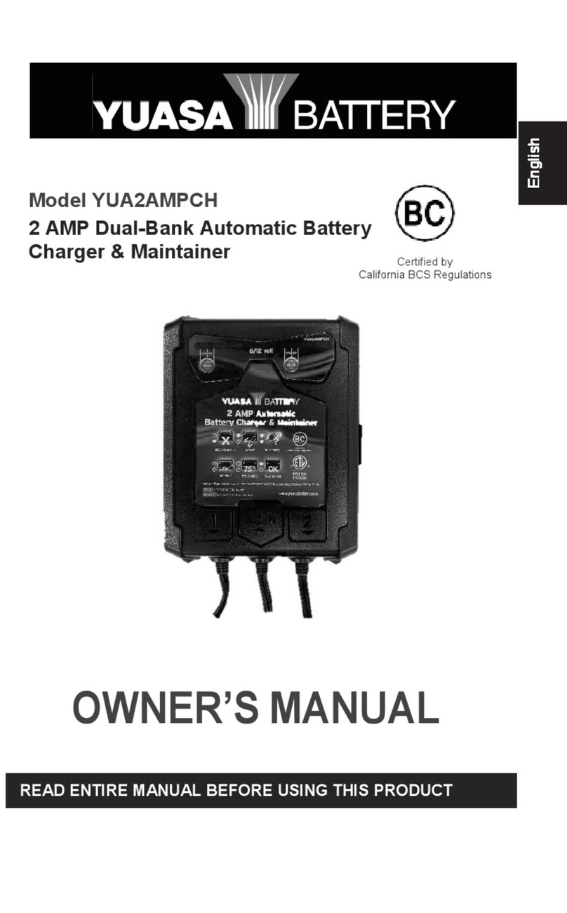 Yuasa YUA2AMPCH owner's manual