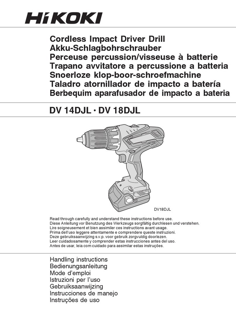 HIKOKI DV 18DJL User manual