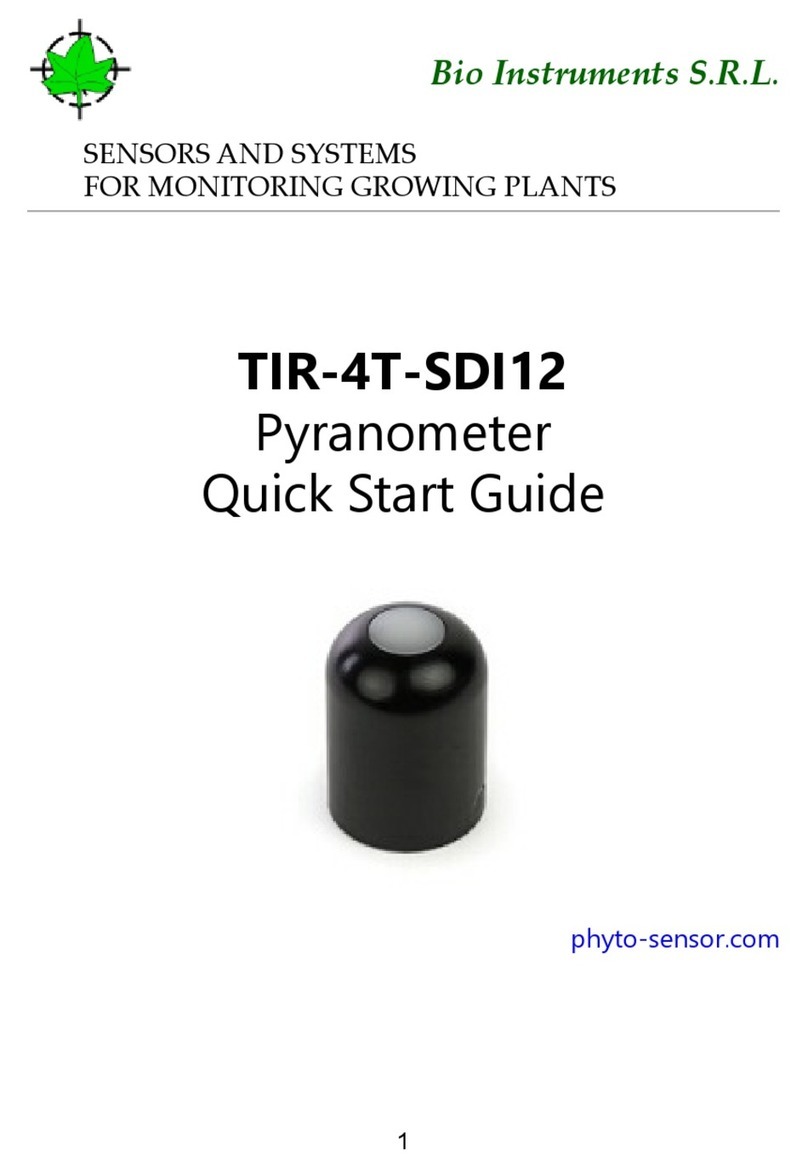 Bio Instruments TIR-4T-SDI12 quick start guide