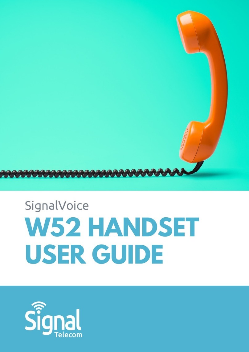 Signal SignalVoice W52 user guide