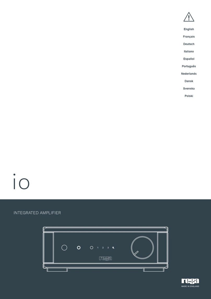 Rega io MK1 User manual