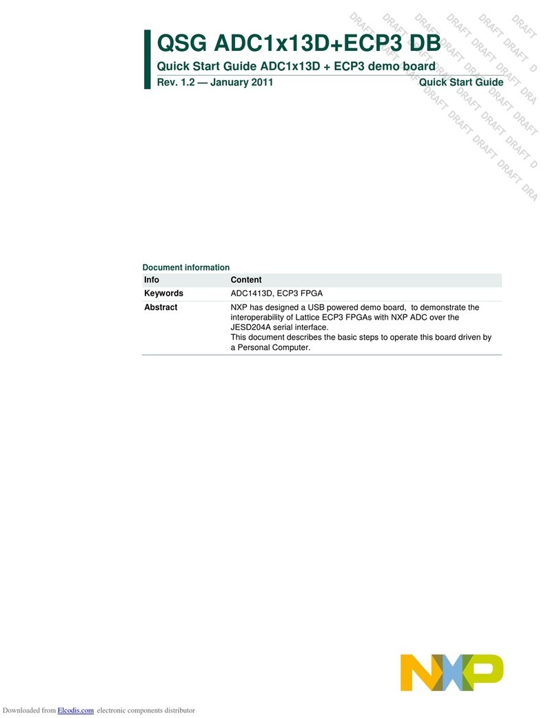 NXP Semiconductors QSG ADC1x13D+ECP3 DB User manual