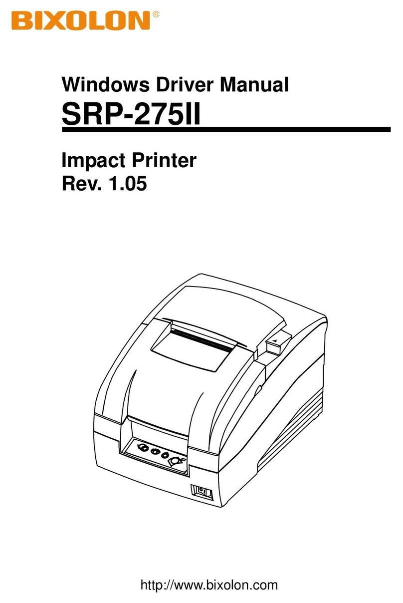 BIXOLON SRP-275II Installation and operation manual
