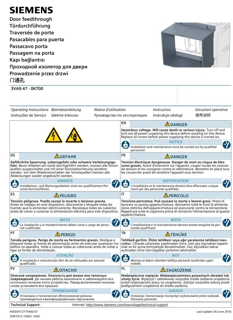 Siemens 3VA9 47 0KT00 Series User manual