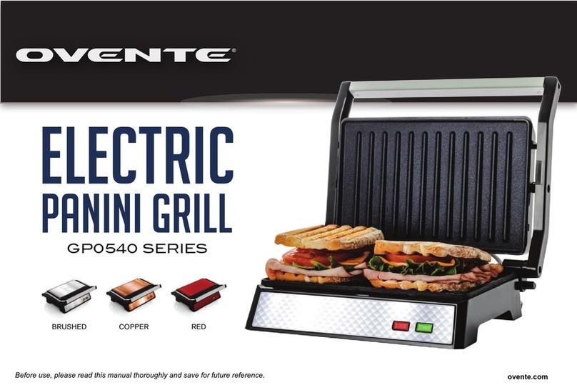 Ovente GP0540 Series manual