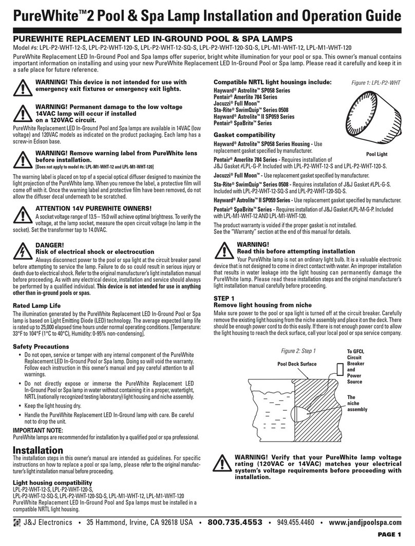 J&J Electronics PureWhite 2 Installation and operation guide