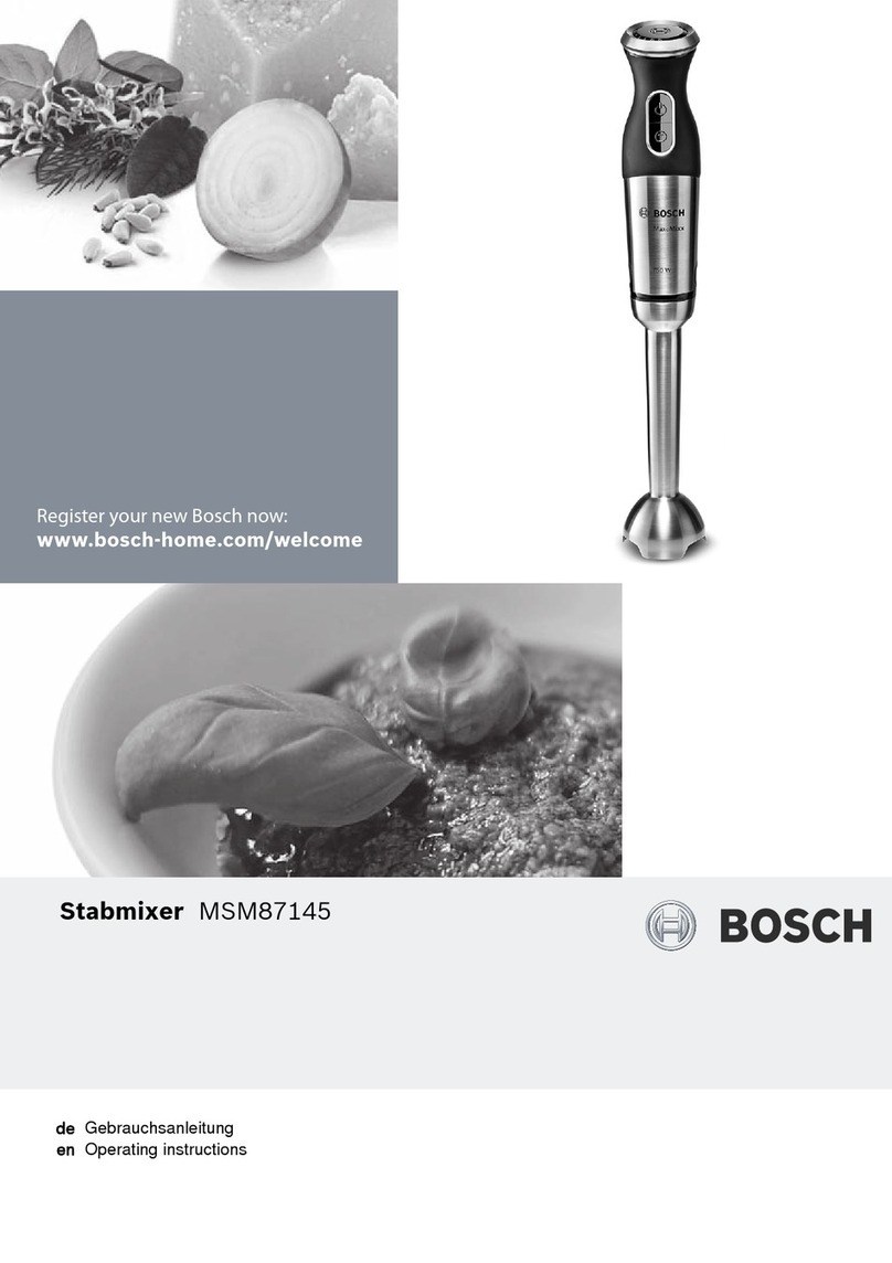 Bosch Stabmixer MSM87145 User manual