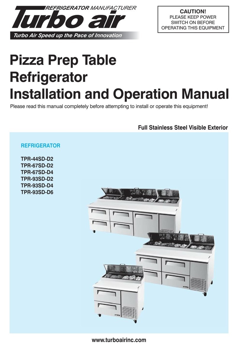 Turboair TPR-44SD-D2 User manual Turboair TPR-44SD-D2 User manual