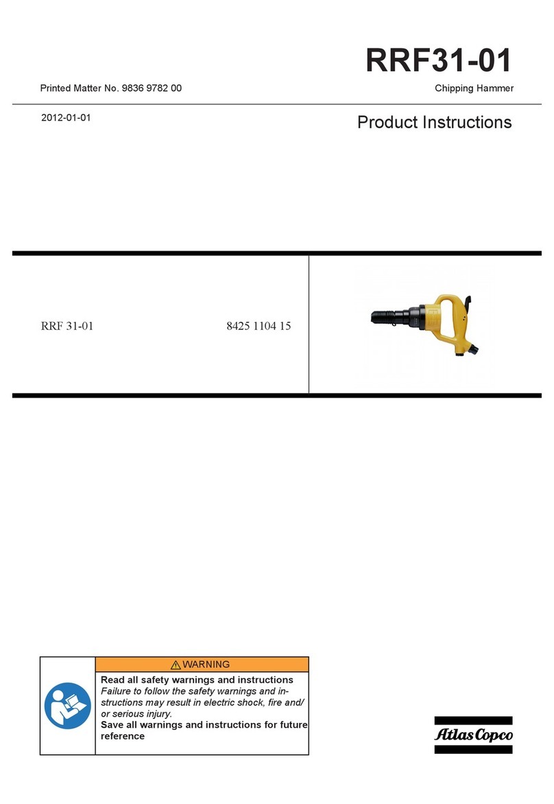 Atlas Copco RRF31-01 Instruction sheet