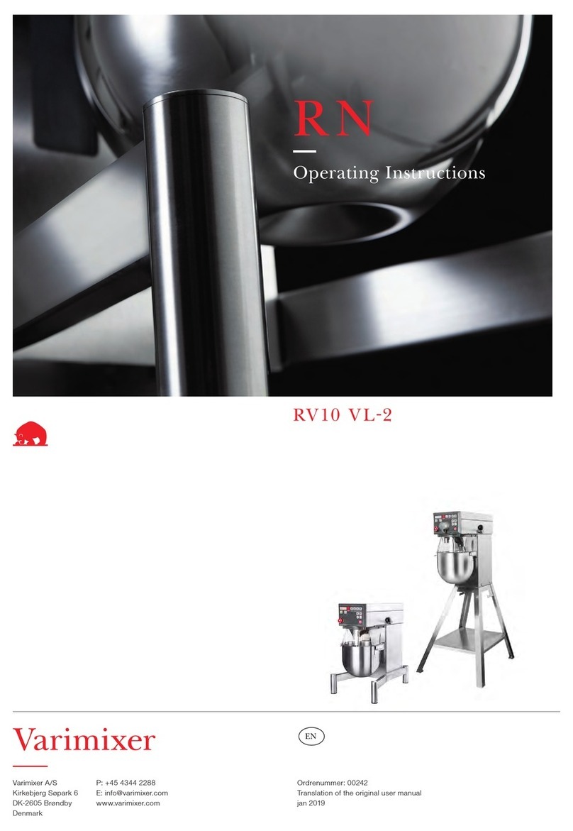 Varimixer RV 10 VL-2 User manual