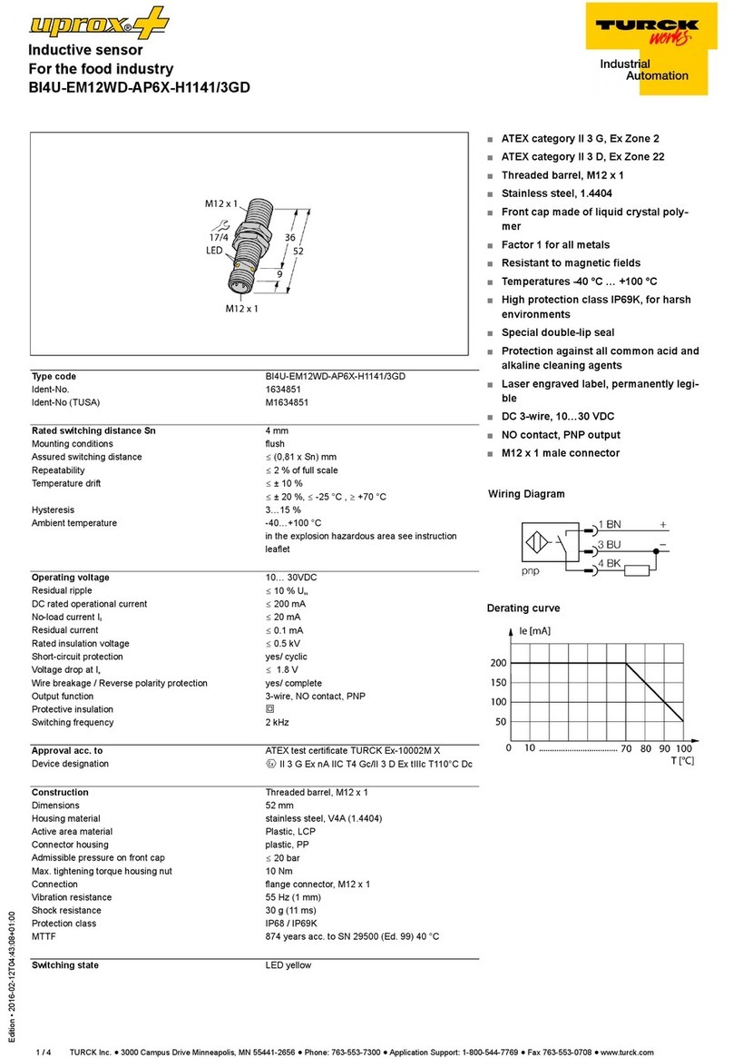 turck uprox + BI4U-EM12WD-AP6X-H1141/3GD manual